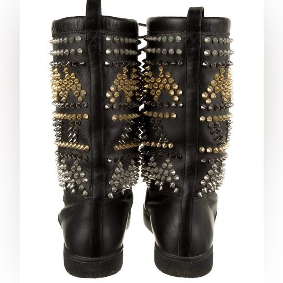 Christian Louboutin spikes multi black snow winter boots - Picture 5 of 15